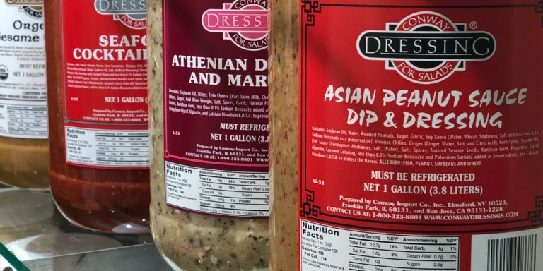 conway asian flavored sauces and dressings